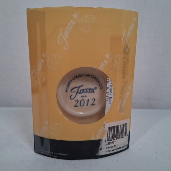 Homer Laughlin Fiesta Christmas Tree Ornament Ivory 75th Anniversary #761 2012 - Picture 6 of 9